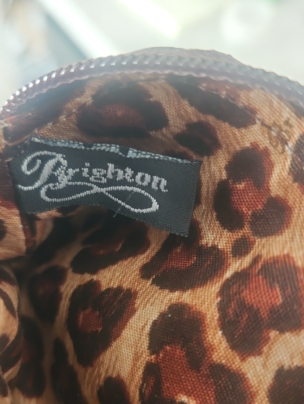 Brighton Chocolate Brown With Animal Print Inside Pouch, Like New! - Picture 2 of 12
